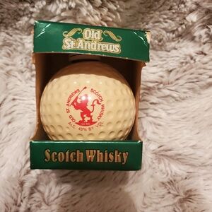VINTAGE OLD SAINT ANDREWS SCOTCH WHISKEY GOLFBALL SHOT